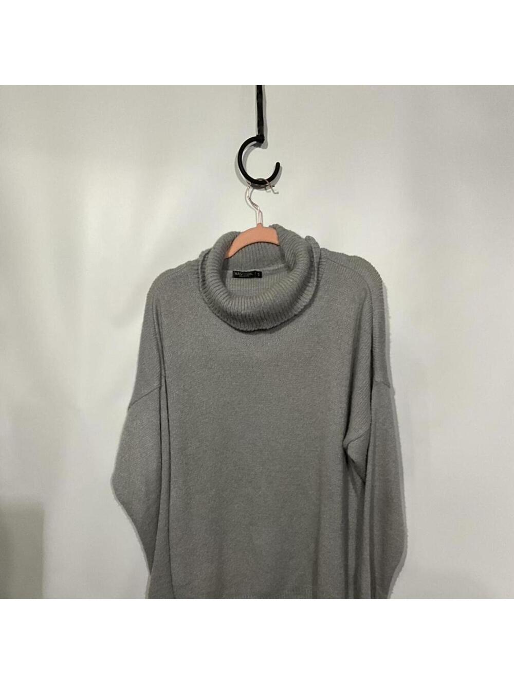 Zara Gray Turtleneck Sweater